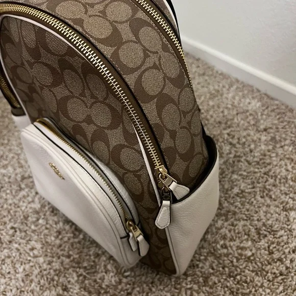 *****SOLD****** Coach Signature Backpack Purse with matching wallet - Picture 3 of 7